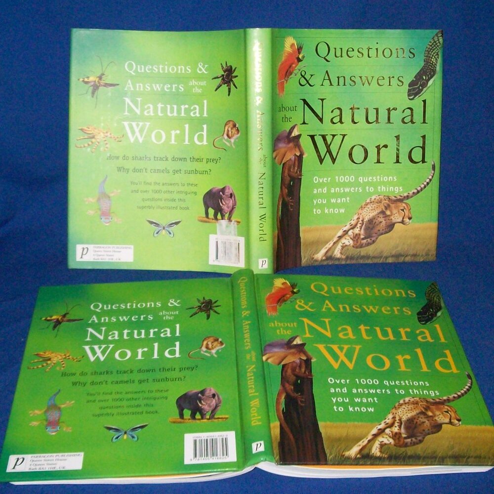 Questions and Answers of the Natural World 2005 Hardcover Oversized Book w/ Pics
